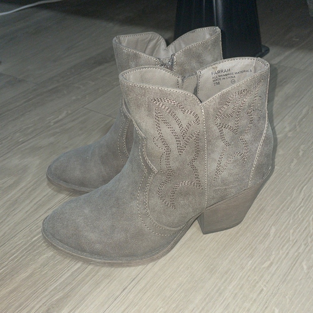 Grey booties